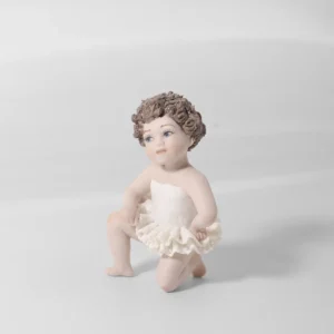 Statua in porcellana di ballerina in tutù