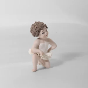 Statua in porcellana di ballerina in tutù